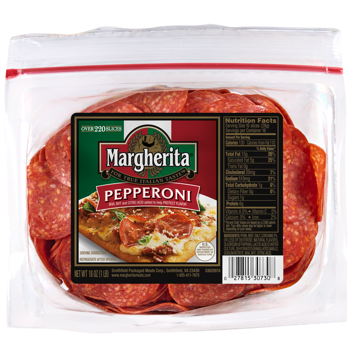 Italian Style 8 Oz. Pepperoni | Margherita Meats